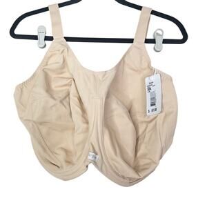 NEW Elomi 38K Energise Beige Nude Underwire J Hook Bra No Padding